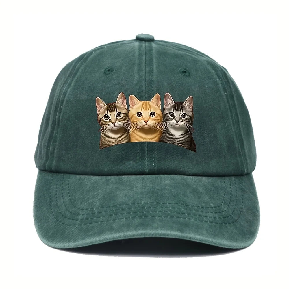 Fashion Washed Cotton Denim Baseball Caps Men Women
