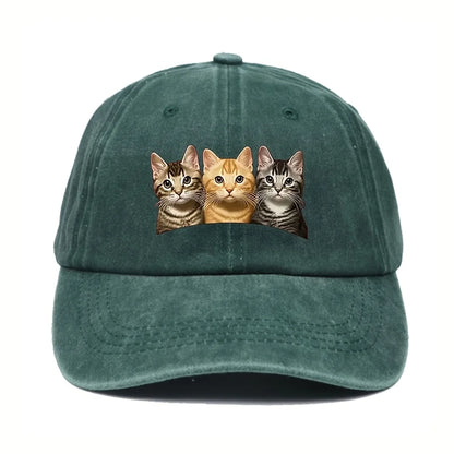 Fashion Washed Cotton Denim Baseball Caps Men Women