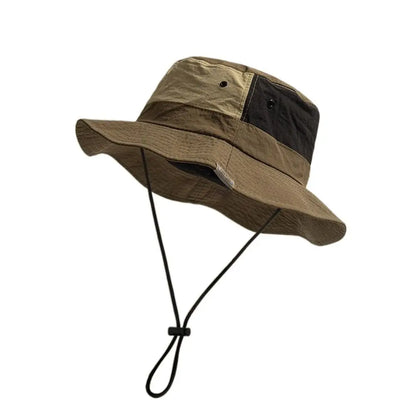 Sun Protection Wide Brim Bucket Hat Quick-dry Summer Man Women