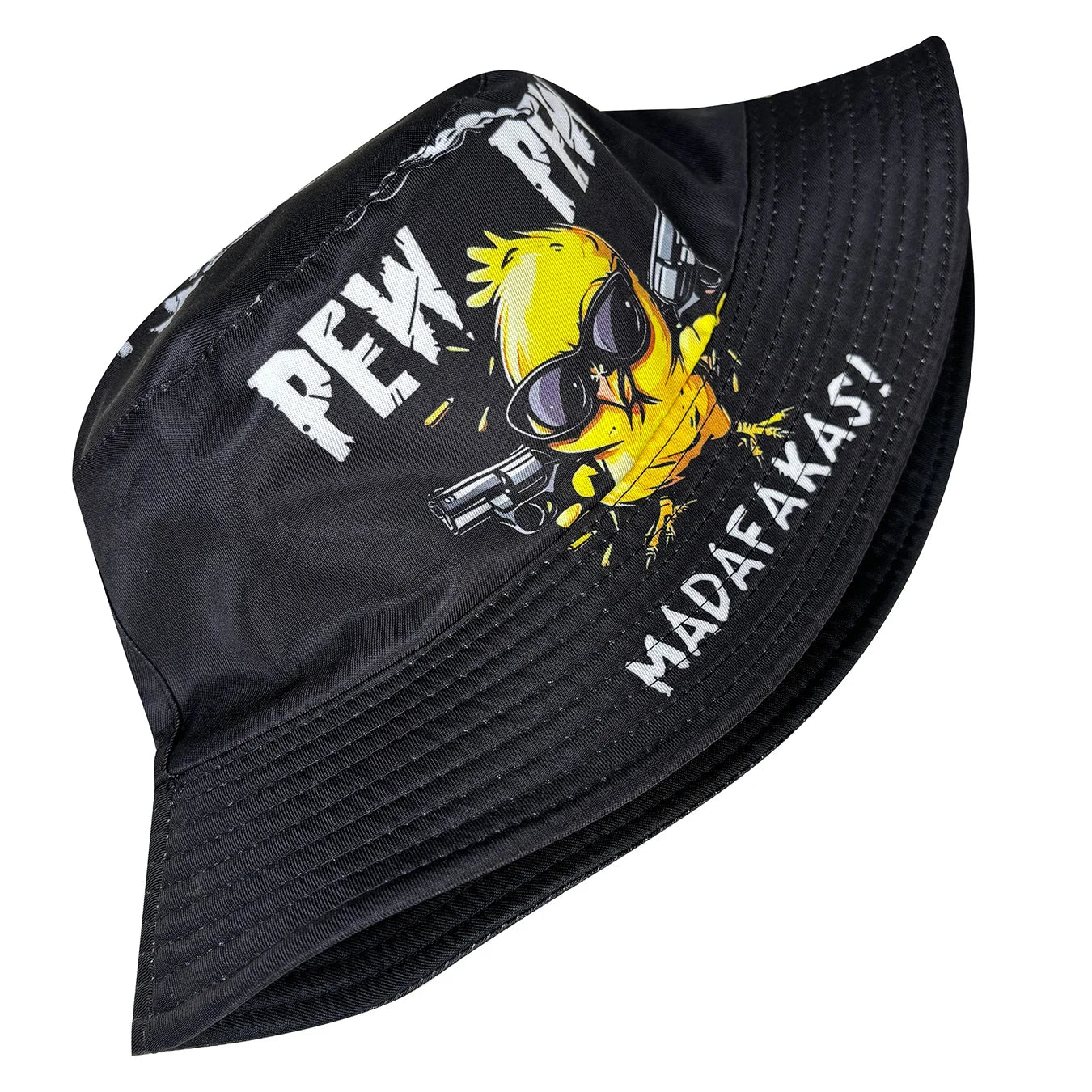 Cool Duck'Pew Pew' 3D Graphic Fisherman Hat