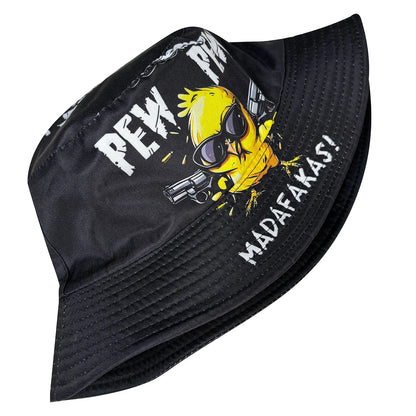 Cool Duck'Pew Pew' 3D Graphic Fisherman Hat