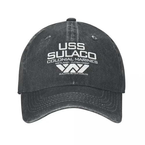 Vintage Jeans USCSS Nostromo Alien Sulaco Colonial Marines Aliens Baseball Cap For Men Women