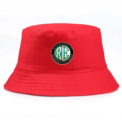 Black Bucket Hat With Embroidered Logo Summer Fisherman Hat Fishing Cap