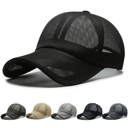 Sports Sunscreen Breathable Mesh Baseball Cap Openwork Brim Sunhat