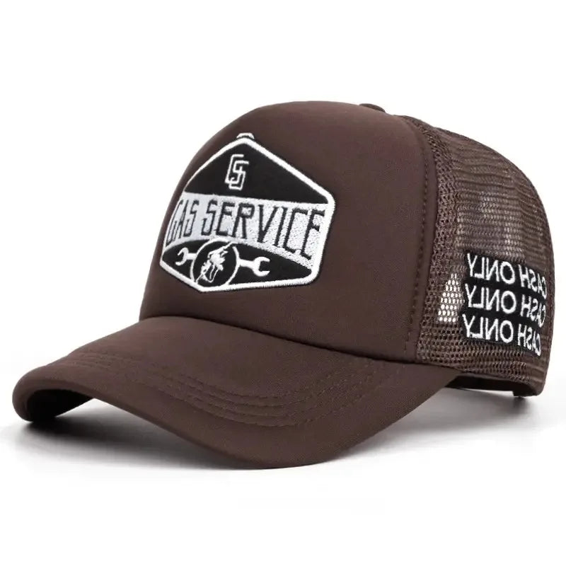 Four Seasons Mesh Baseball Cap Women Men Fashion Casual Breathable Letter Icon Unisex HipHop