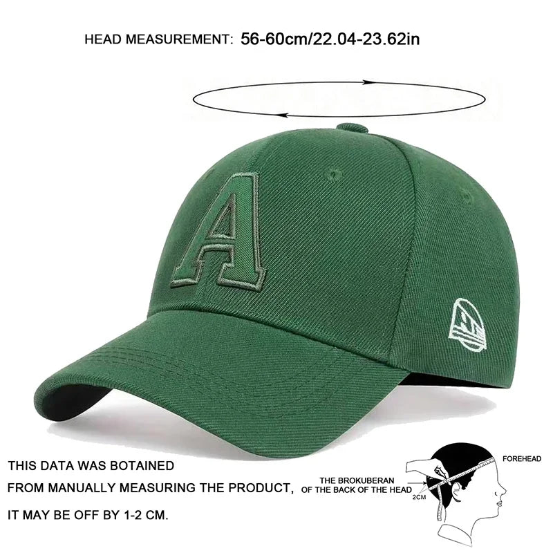 A Letter Embroidered Baseball Cap