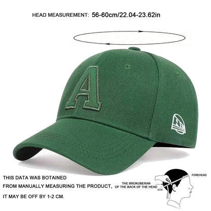 A Letter Embroidered Baseball Cap