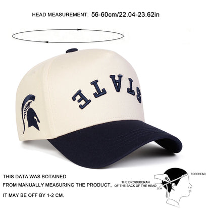 Unisex STATE Letter Embroidery Baseball Caps Spring Autumn