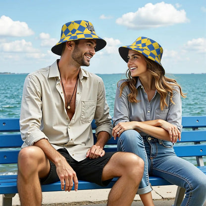 Ukraine Custom Made Name Number Team Logo Bucket Cap