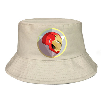 Marvel Iron Man Bucket Hat Casual Graphic Vintage Cartoon Beach Panama Hats