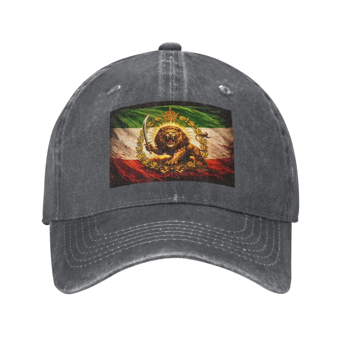 Persian Kingdom Flag Iran Lion Sun Baseball Cap