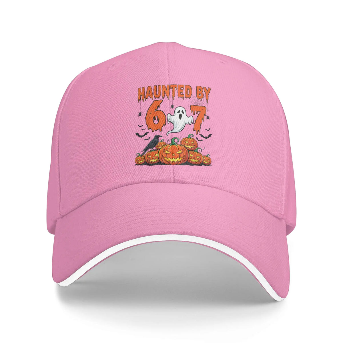 Haunted By 67 Halloween Meme Baseball Cap