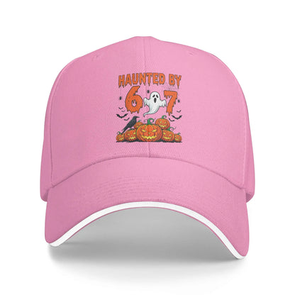 Haunted By 67 Halloween Meme Baseball Cap