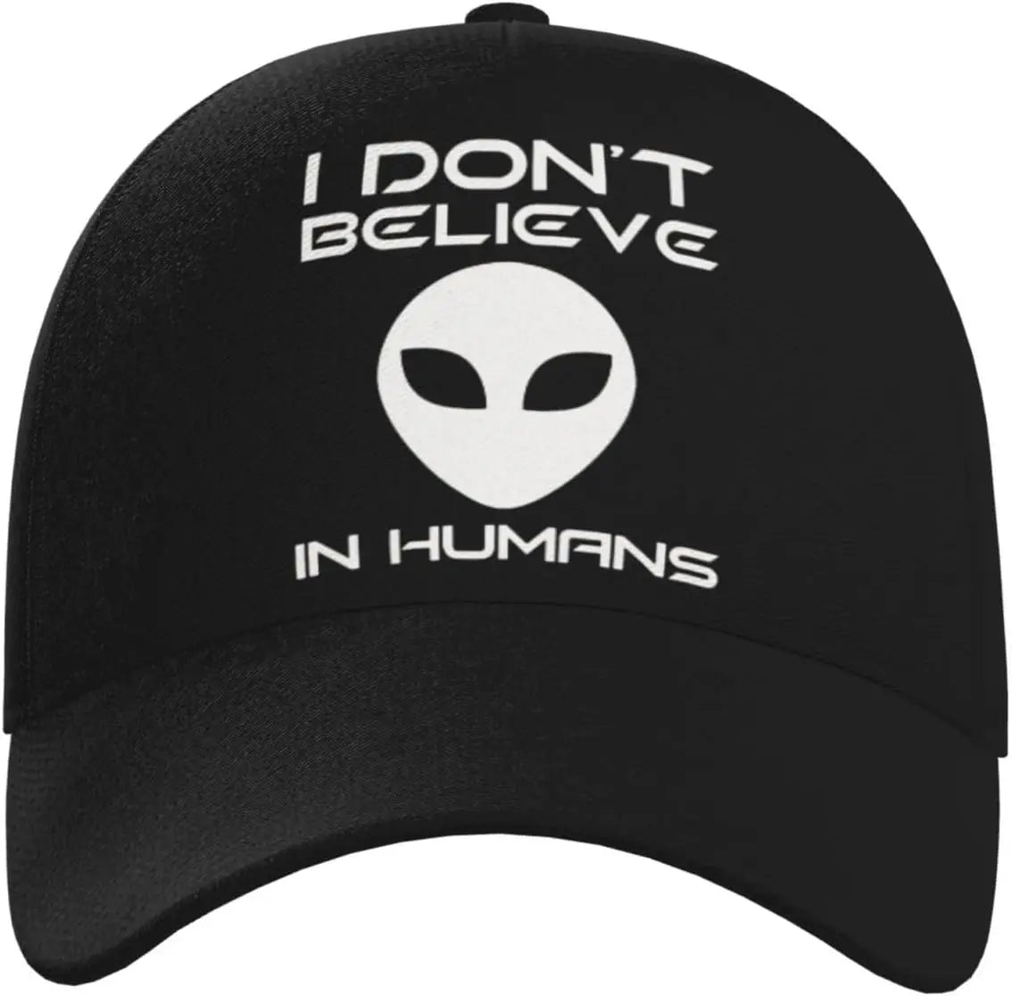 I Don't Believe in Humans Alien Fashion Curved Brim Baseball Cap