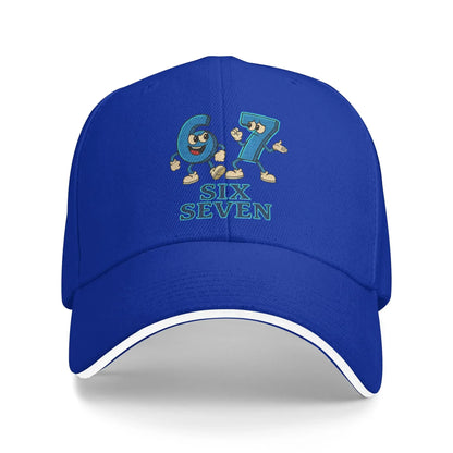 Steal A Brainrot Six Seven 67 Italian Brainrot Gaming Baseball Caps