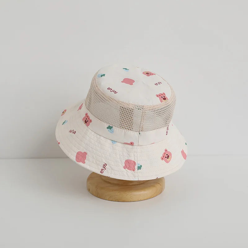 Soft Mesh Children Bucket Hat New Summer Baby Boy Girl