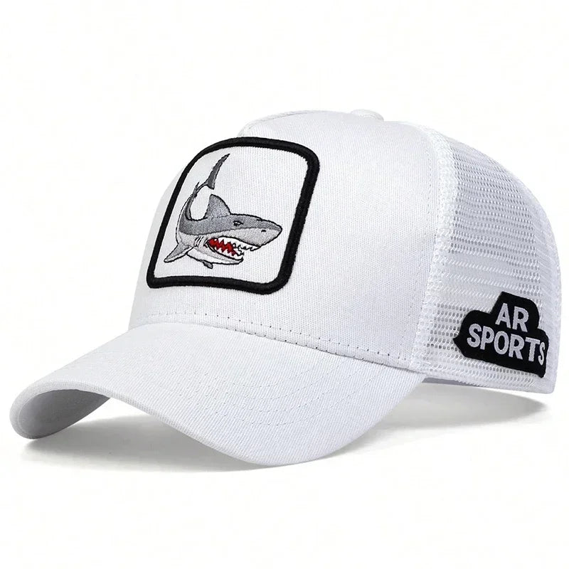 Unisex Shark Patch Embroidery Baseball Caps