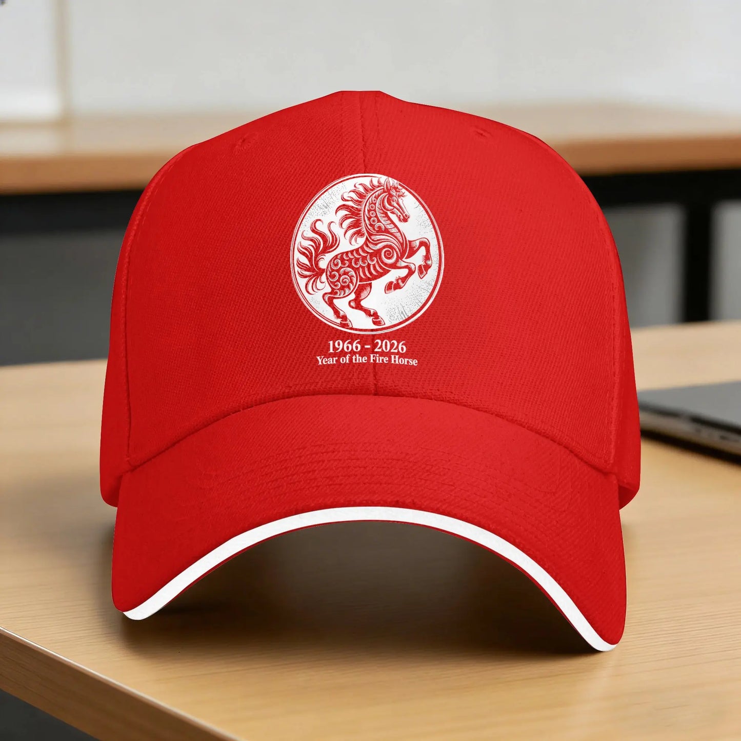 1966 2026 Year of The Fire Horse Zodiac Birth Horoscope Baseball Cap