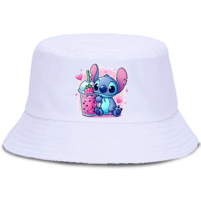 Lilo Stitch Parent-child Bucket Hat Summer Panama Bucket Cap Women Men