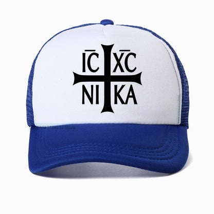 Jesus Christian Prayer Cross Mesh Baseball Cap
