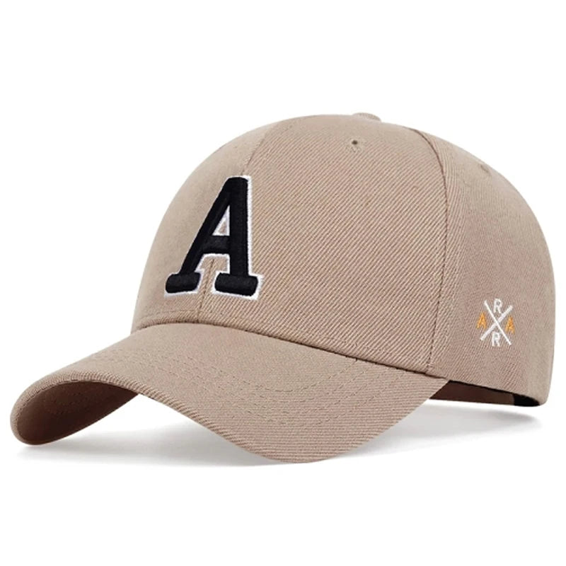 Fashion New Baseball Hat A Letter Side AR Embroidery