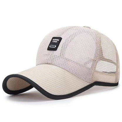 Fashion Breathable Baseball Cap Snapback Closure Unisex Mesh Cap