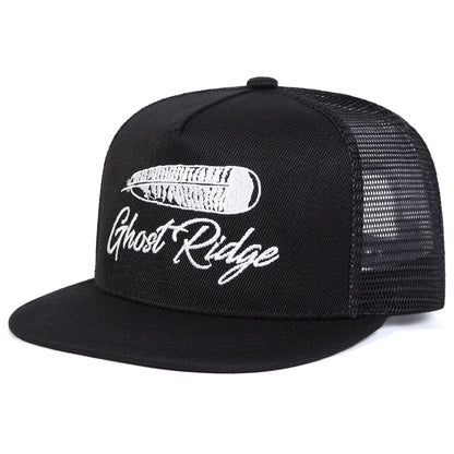 Unisex GHOST RIDGE Letter Embroidery Hip-hop Net Hats Baseball Caps Sunscreen Hat Cap Snapback Caps