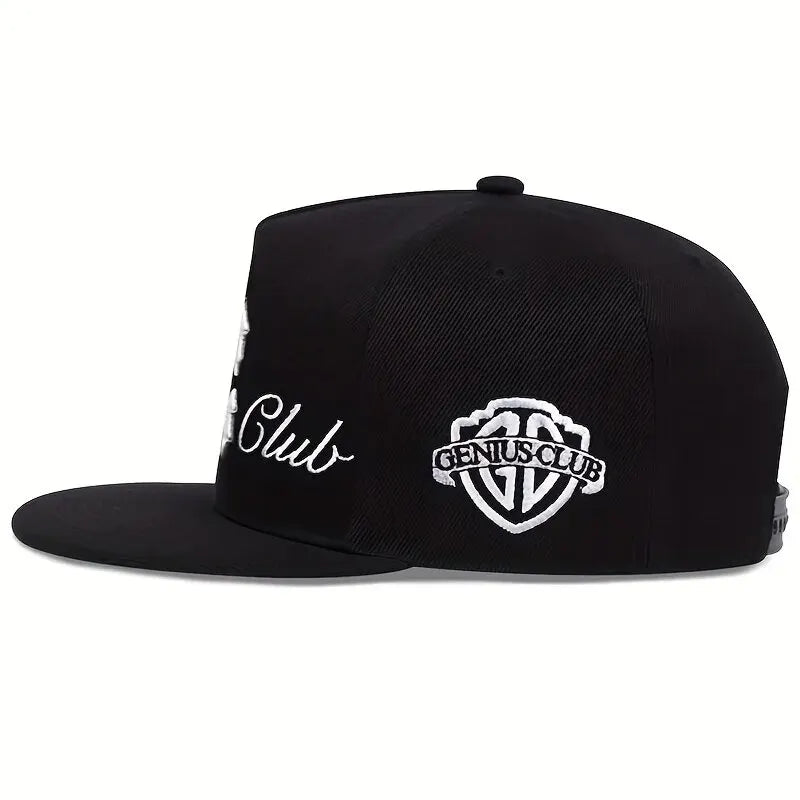 Unisex C Letter Side GENIUS CLUB Embroidery Hip-hop Hats Snapback Caps Baseball Caps Sunscreen Hat