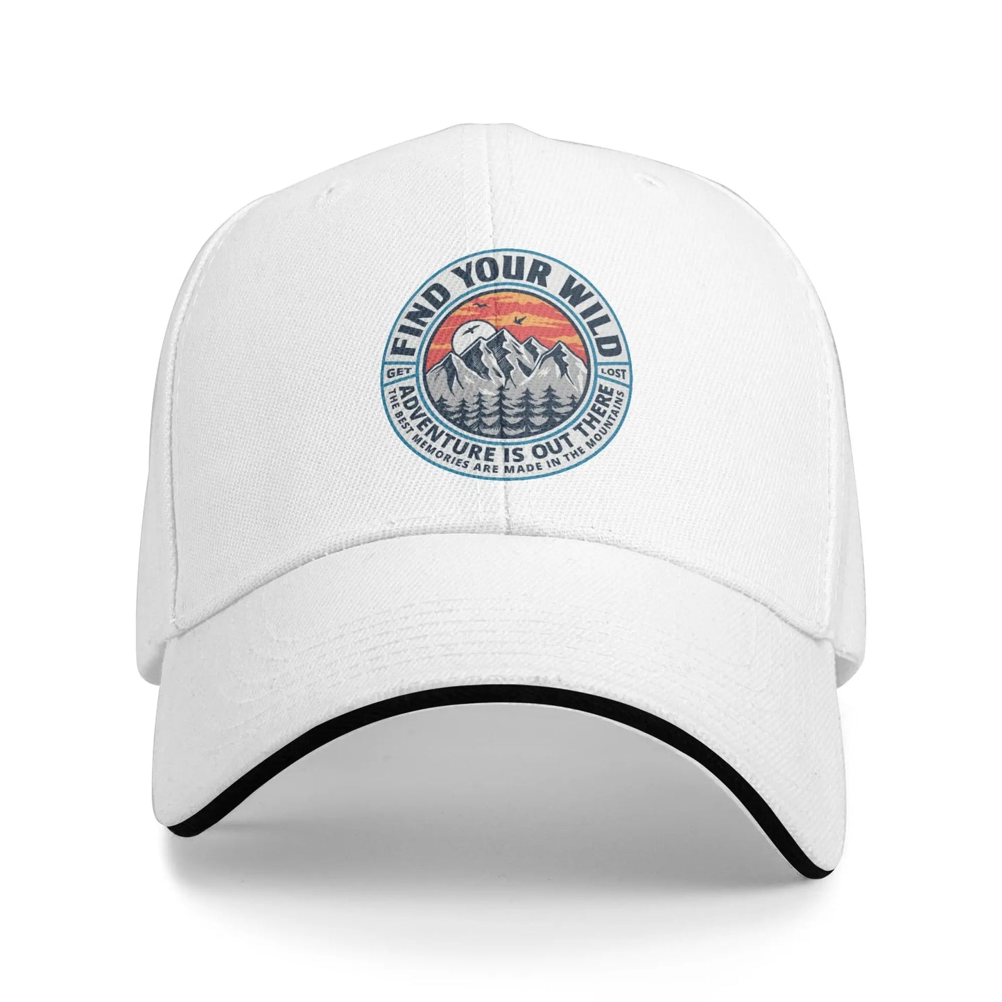 Fashion Unisex Mountain Camping Adventure Camper Baseball Cap