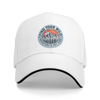 Fashion Unisex Mountain Camping Adventure Camper Baseball Cap