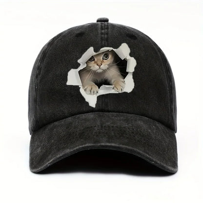 Funny Style Cat Patterned Baseball Cap