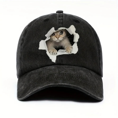 Funny Style Cat Patterned Baseball Cap