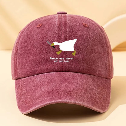 A Running Goose Fashionable Printed Baseball Cap