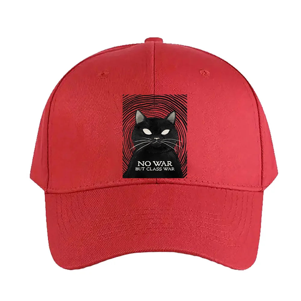 No War But Class War Cat Baseball Cap