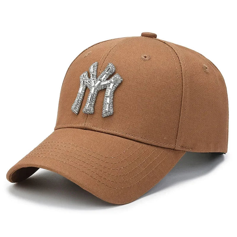 MY Rhinestone Hat Female Spring and Fall Street Casual Baseball Cap