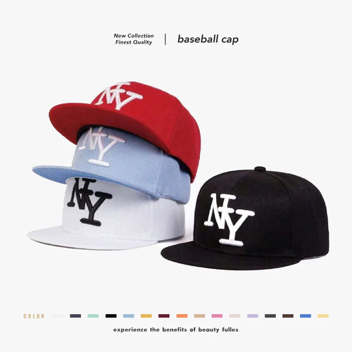 3D Letter Embroidery Baseball Cap Fashion Hip Hop Flat Brim Outdoor