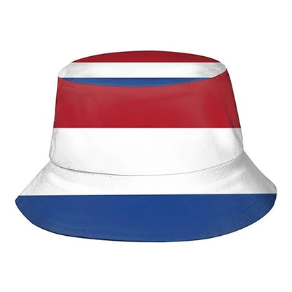 Flag Print Cheer Hat Bucket Hat