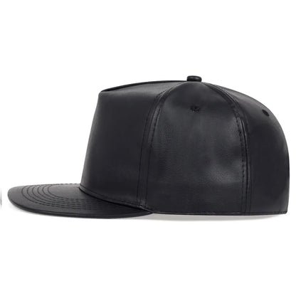 Solid Leather Snapback Hat Men Women Adjustable Baseball Cap Sport Hip Hop Golf Caps Male Female