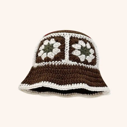 Autumn New Crochet Korean Handmade Bucket Hat Women