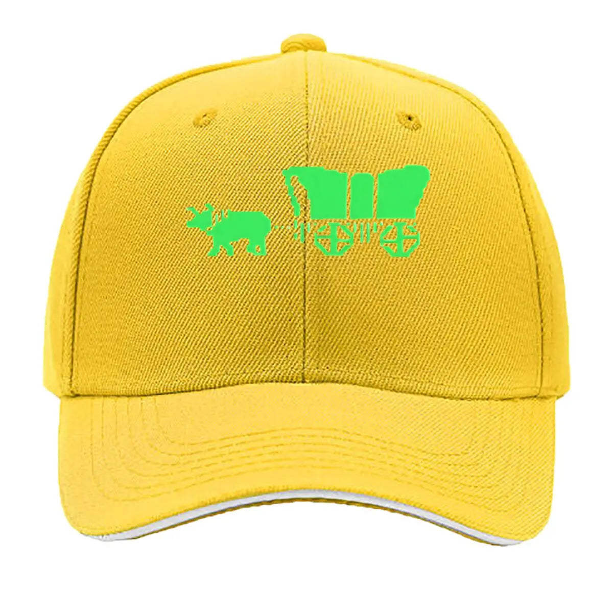 Retro 8 - Bit Pixel Ox Cart Vinyl Sticker Sandwich Baseball Cap