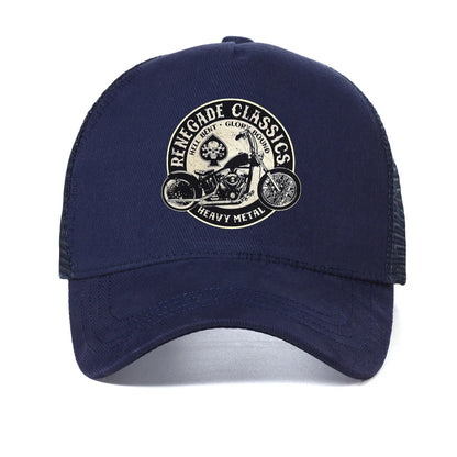 Vintage Glory Bounds Motorcycle USA Heavy Metal Baseball Cap
