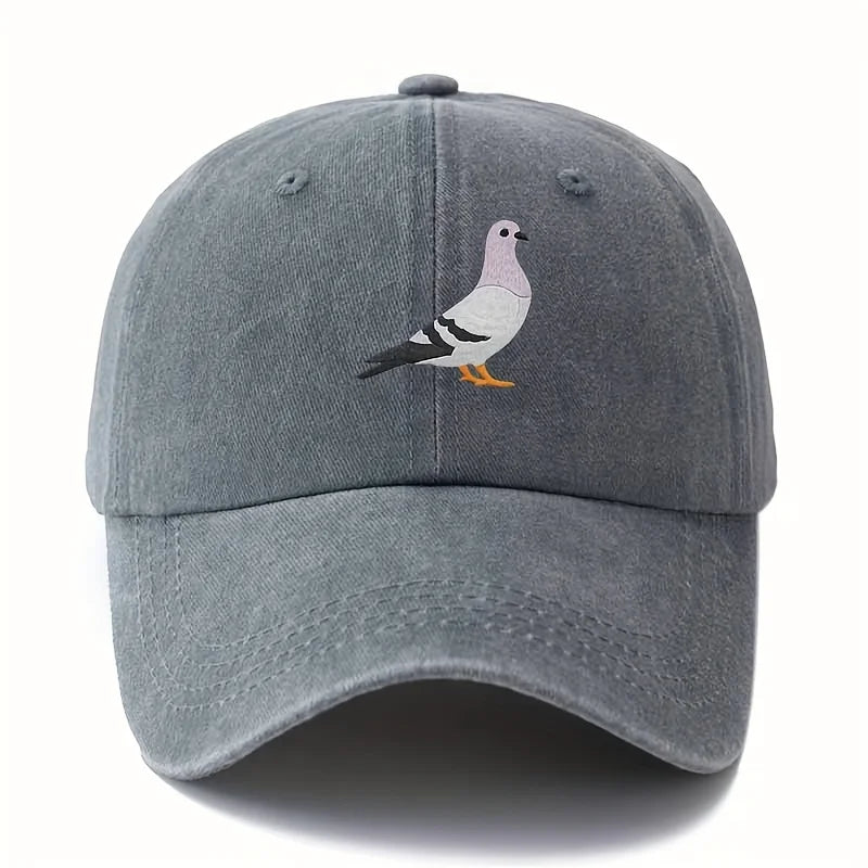 Pigeon Print Baseball Cap For Both Men And Women