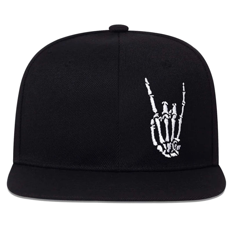 Unisex Skeleton Fingers Embroidery Hip-hop Hats Spring Autumn Outdoor