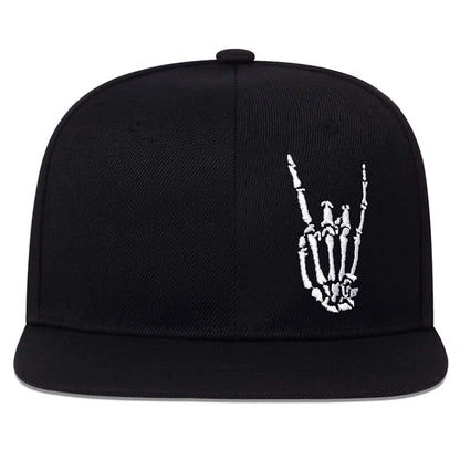 Unisex Skeleton Fingers Embroidery Hip-hop Hats Spring Autumn Outdoor