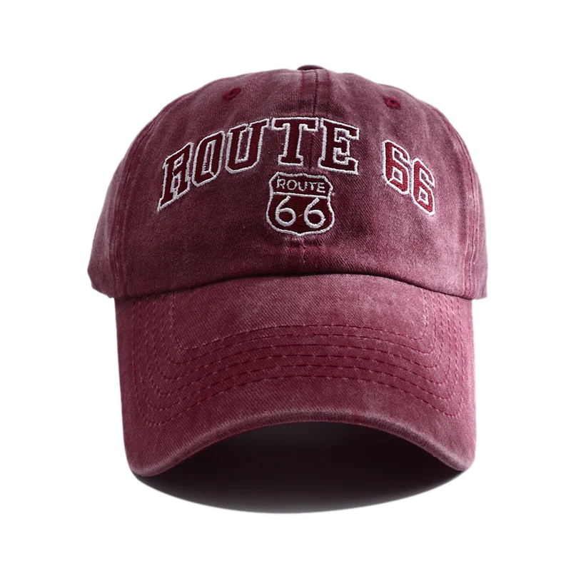 Route 66 Embroidered Baseball Cap