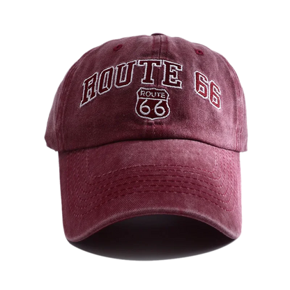 Route 66 Embroidered Baseball Cap