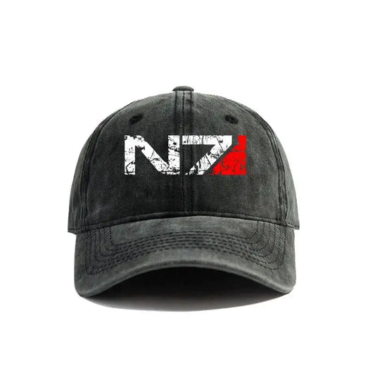 Mass Effect N7 Baseball Caps Distressed Hats Cap Men Women