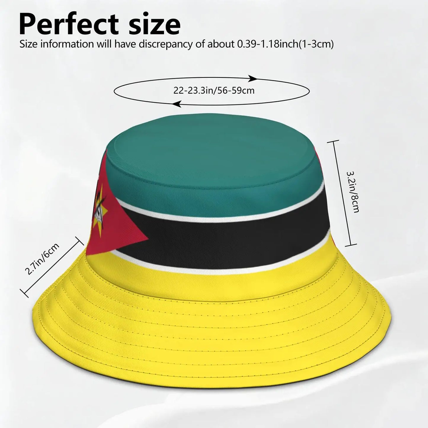 Mozambique Fisherman Hats Custom Name Team Logo Bucket Cap