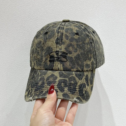 Fashionable And Retro Cross-Stitch Camouflage Baseball Cap