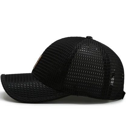 Men'S New Fashion Baseball Cap Summer Breathable Full Net Shade Fishing Cap